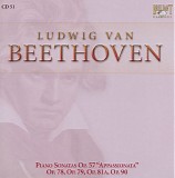 Ludwig van Beethoven - 51 Piano Sonata Op. 57 "Appassionata;" Piano Sonatas Op. 78, 79, 90; Piano Sonata Op. 81.1 "Les Adieux"