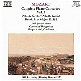 Wolfgang Amadeus Mozart - Complete Piano Concertos (07/11) No. 25 KV 503; No. 16 KV 451; Rondo KV 386