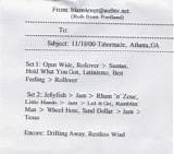 The String Cheese Incident - 11/18/2000 Tabernacle - Atlanta, GA  (Sat.)