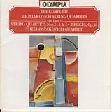 Shostakovich Quartet - String Quartets CD1: 1, 3, 4