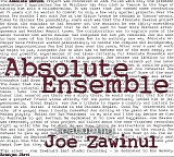 Absolute Ensemble featuring Joe Zawinul - Absolute Zawinul