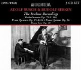 Adolf Busch, Rudolf Serkin & Busch Quartet - Piano Quintet, Violin Sonata No 2  Op 100