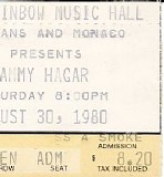 Sammy Hagar - Rainbow Music Hall, Denver, CO
