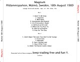 Magnum - Live At Pildammsparken, MalmÃ¶, Sweden
