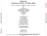 Magnum - Live At Carling Academy, Bristol