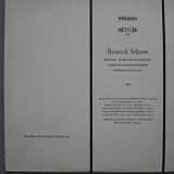 Various artists - Schutz: Requiem; Kleine Geistliche Konzerte; Symphoniae Sacrae I - MHS 727