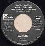B.J. Thomas - (Hey Won`t You Play) Another Somebody Don Somebody Wrong Song