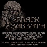 Black Sabbath - Live In April At Rod Laver Arena, Melbourne Park, Melbourne, Australia