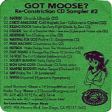 Various artists - Got Moose? Re-Constriction CD Sampler #2