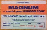 Magnum - Live At FrÃ¶lundaborg, Gothenburg, Sweden