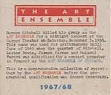 The Art Ensemble Of Chicago - 1967/68