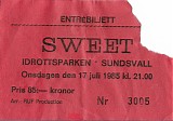 The Sweet - Live At Idrottsparken, Sundsvall, Sweden