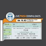 Phish - 1993-04-16 - The Macauley Theater - Louisville, KY