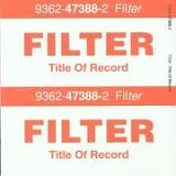 Filter - Title of Record