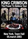 King Crimson - New York,Town Hall 05.march 2003