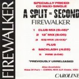 A Split Second - Firewalker single