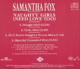 Samantha Fox - Naughty Girls (Need Love Too) (Promo)