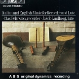 Clas Pehrsson & Jakob Lindberg - Italian and English Music for Recorder and Lute