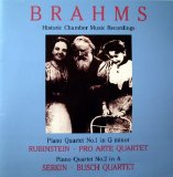 Rubinstein / Pro Arte Quartet - Quartets, piano Nos.1 & 2