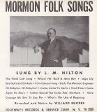 L. M. Hilton - Mormon Folk Songs