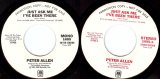 Peter Allen - Just Ask Me I've Been There/Just Ask Me I've Been There (US Promo)
