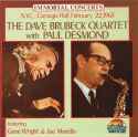 The Dave Brubeck Quartet With Paul Desmond - NYC, Carnegie Hall, 2-22-63