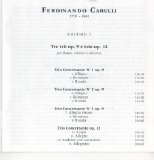 Ferrarini,Piastra,Siskovic - FerdinandoCarulli, ......n&Guitar (2xCD-1996) - FerdinandoCarulli, Complete Trios for Flute,Violin&Guitar (Vol.1-1996)