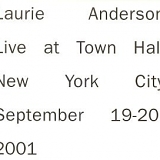 Laurie Anderson - Live in New York