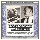 Rostropovich / Richter - Brahms: Sonatas for cello and piano  op.38;  Grieg - op.36