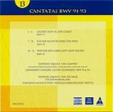 Bach JS - Geistliche Kantaten BWV 91 - 93