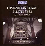 Antegnati - Costanzo Antegnati - L'Antegnata Intavolatura de Ricercari d'Organo, Op.XVI