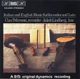 Varios - Italian and English Music for Recorder and Lute - Pehrsson - Lindberg