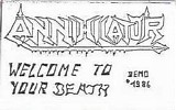 Annihilator - Welcome To Your Death (Demo)