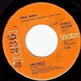 Paul Anka - Sincerely/Next Year (Canada)