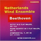 Peter Donohoe - piano - Octet in E flat major Op 103; Piano Quintet in E flat major Op 16; Symphony No 7 Op 92 (arr winds)