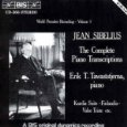 Erik T Tawaststjerna - Piano Transcriptions, Vol. 1