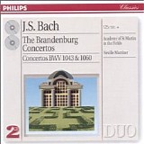 Sir Neville Mariner - The Brandenburg Concertos Nos 5 & 6; Concertos No 6 in B flat BWV1051; for two violins BWV1043; violin & oboe BWV1060