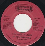 Lee Ann Allison - If You Love Me/If You Love Me (Canada Promo)