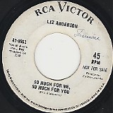 Liz Anderson - So Much For Me, So Much For You/Release Me (US Promo)