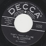 Bill Anderson - That's What It's Like To Be Lonesome/The Thrill Of My Life (Canada)