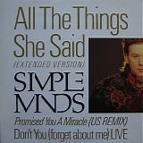 Simple Minds - All The Things She Said (Extended Version)