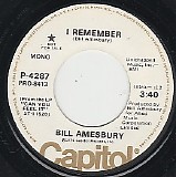 Bill Amesbury - I Remember/I Remember (US Promo)