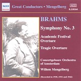 Mengelberg, Willem - Academic Festival Overture Â· Symphony N.Âº 1 & 3 Â· Tragic Overture