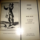 Lionel Party - Michel Blavet: Six Sonatas for Flute & Continuo, Op. 2; Ransom Wilson Flute; MHS LP Vinyl 1861
