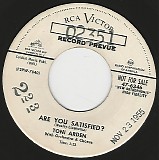 Toni Arden - Are You Satisfied?/I Forgot To Remember To Forget (US Promo)