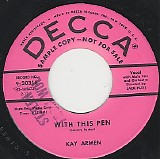 Kay Armen - With This Pen/Don't Be Afraid (US Promo)