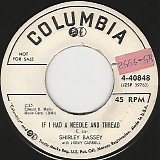Shirley Bassey - If I Had A Needle And Thread/Tonight My Heart She Is Crying (US Promo)