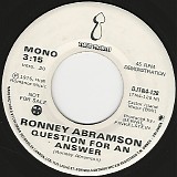Ronney Abramson - Question For An Answer/Question For An Answer (Canada Promo)
