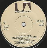 Shirley Bassey - For All We Know/What's Done Is Done (England)