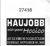 Haujobb - 11-19-02 Austin, TX @ Elysium